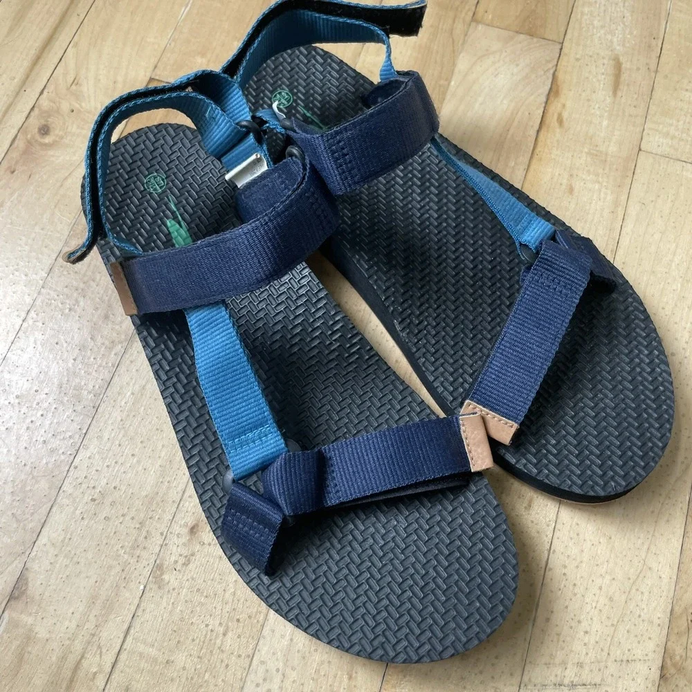 Crane Mens Casual Sandals blue summer Style Size‎ 12
